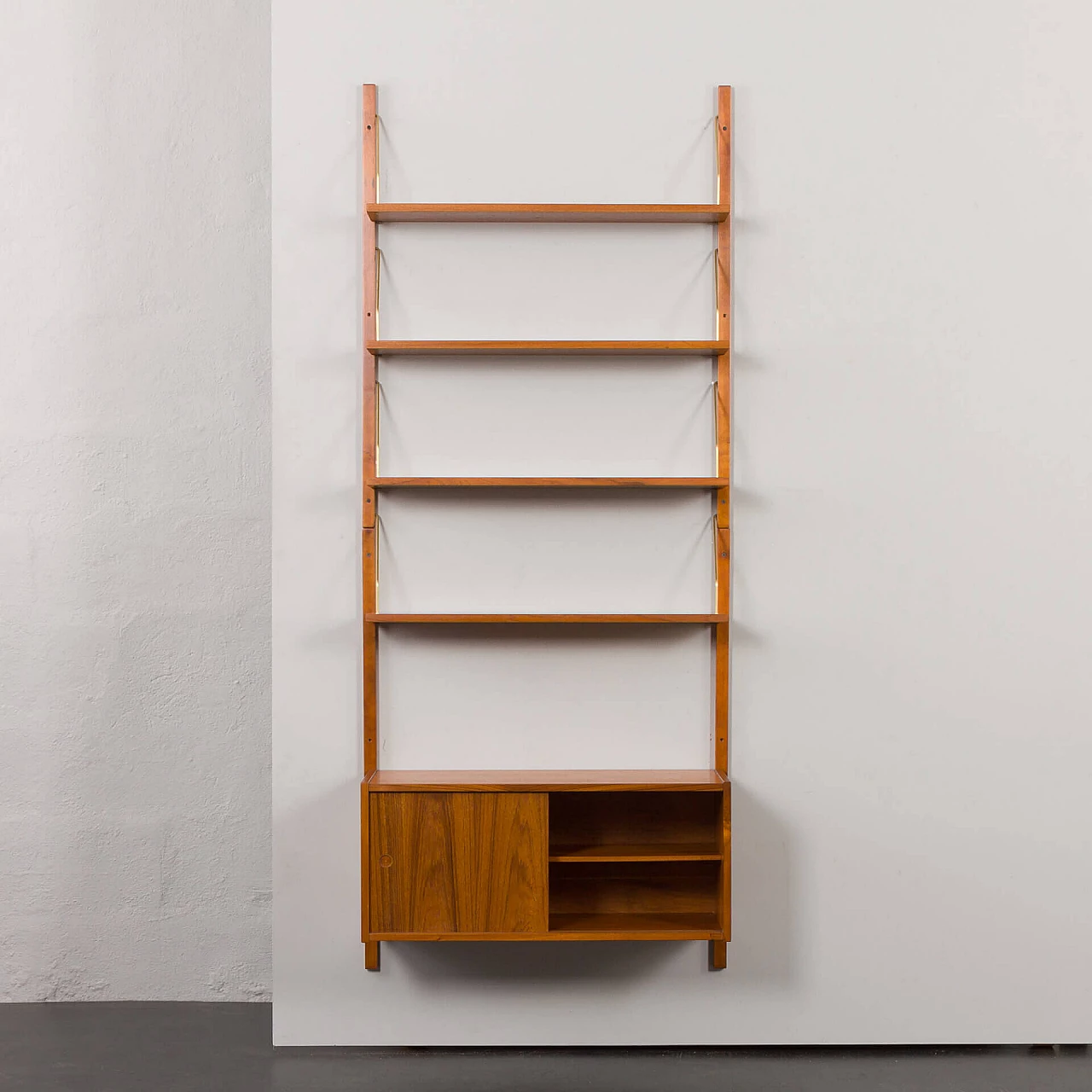 Danish teak bookcase in the style of Sorensen and Cadovius, 1960s 7