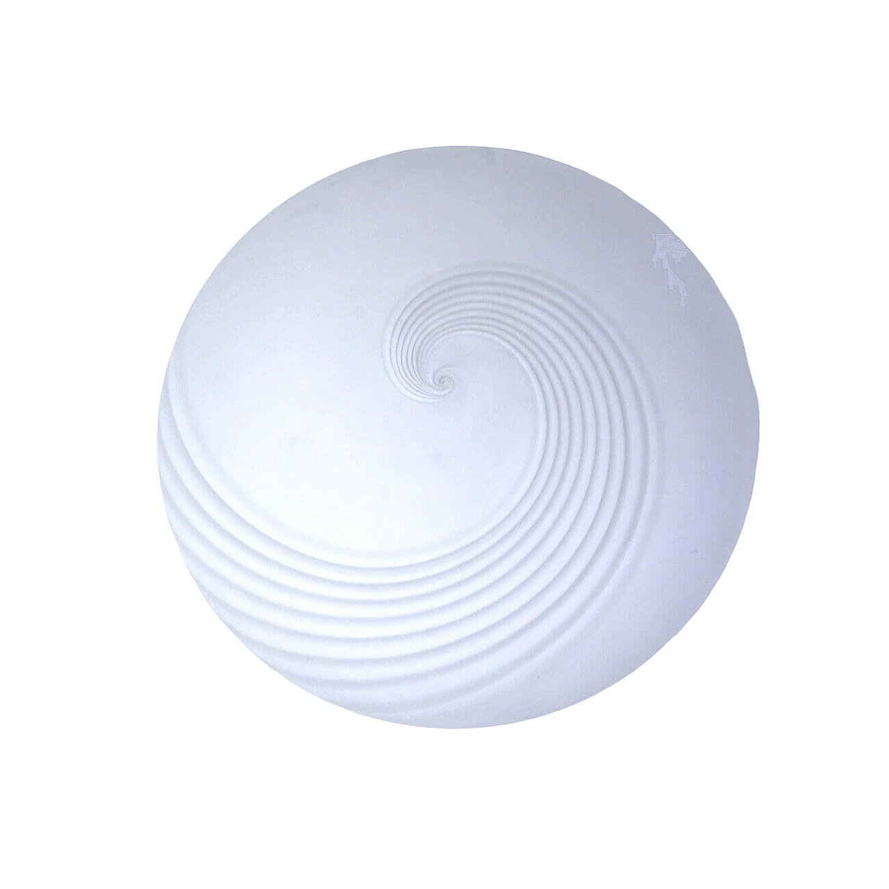 Satin-finished Murano glass ceiling lamp with spiral motif, 1970s 10