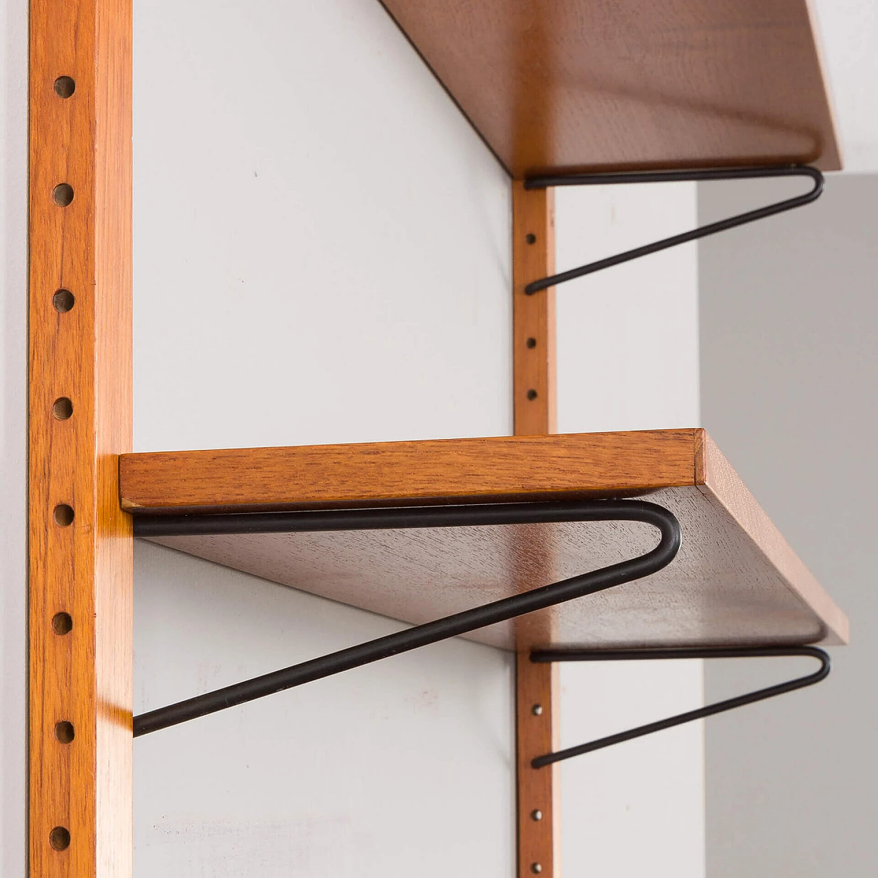 Teak hanging bookcase in the style of Cadovius and Sorensen, 1960s 11