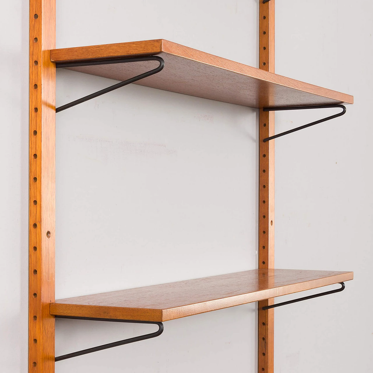 Teak hanging bookcase in the style of Cadovius and Sorensen, 1960s 12