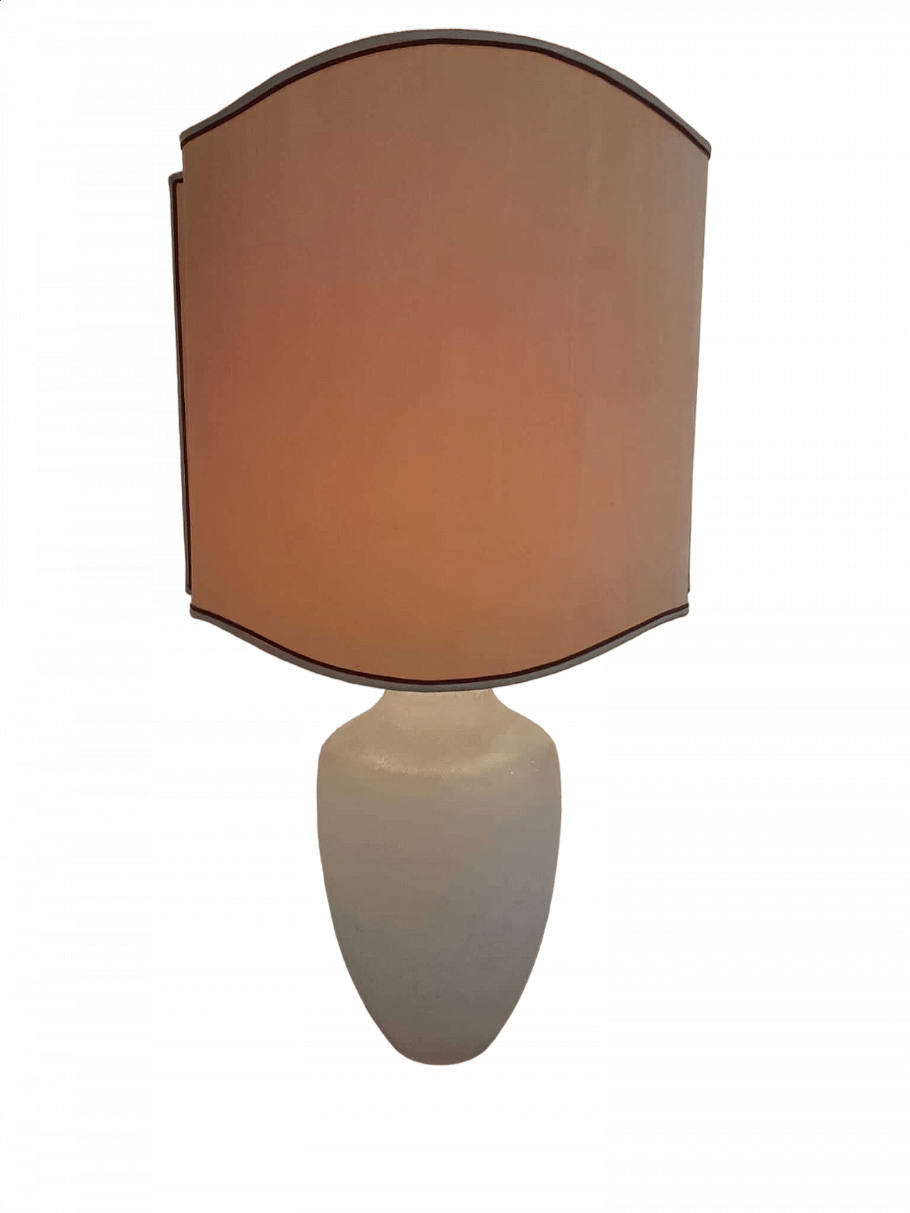 Table lamp with white Scavo glass base by Seguso, 1970s 10