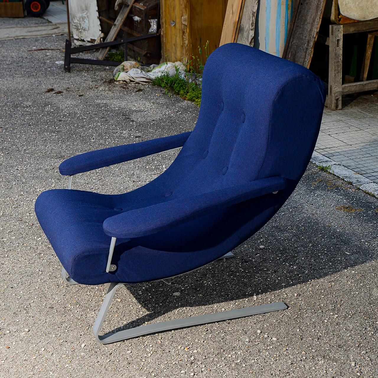 Rocking armchair by Guido Bonzani for Tecnosalotto, 1970s 2