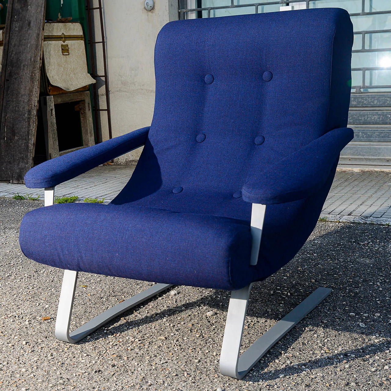 Rocking armchair by Guido Bonzani for Tecnosalotto, 1970s 7