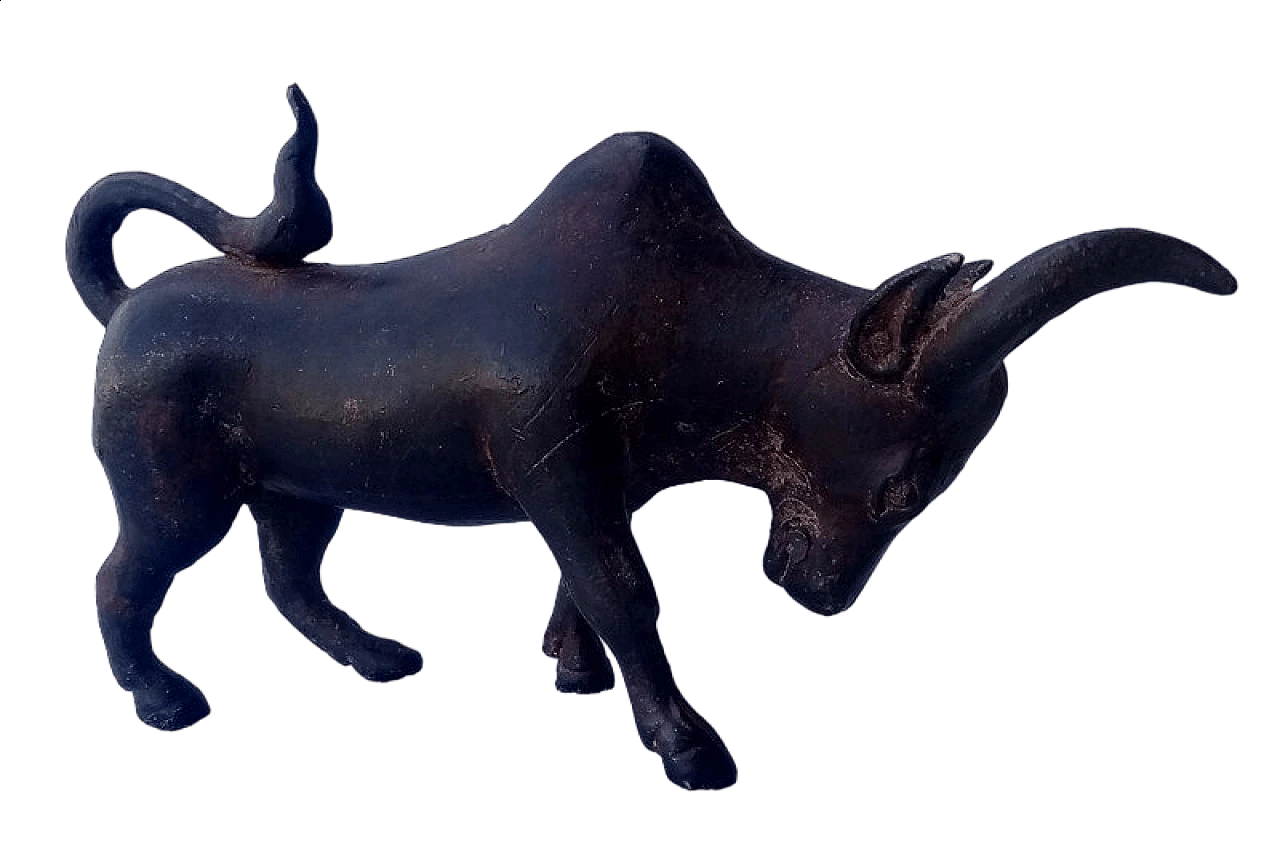 Asian bronze bull sculpture 5