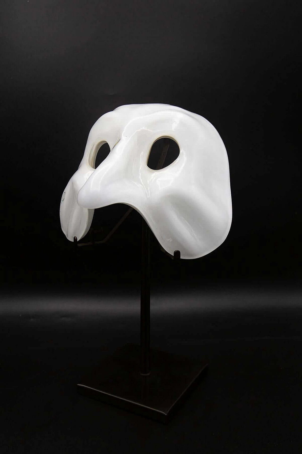 Venetian mask in Murano Venini glass, 1970s 4