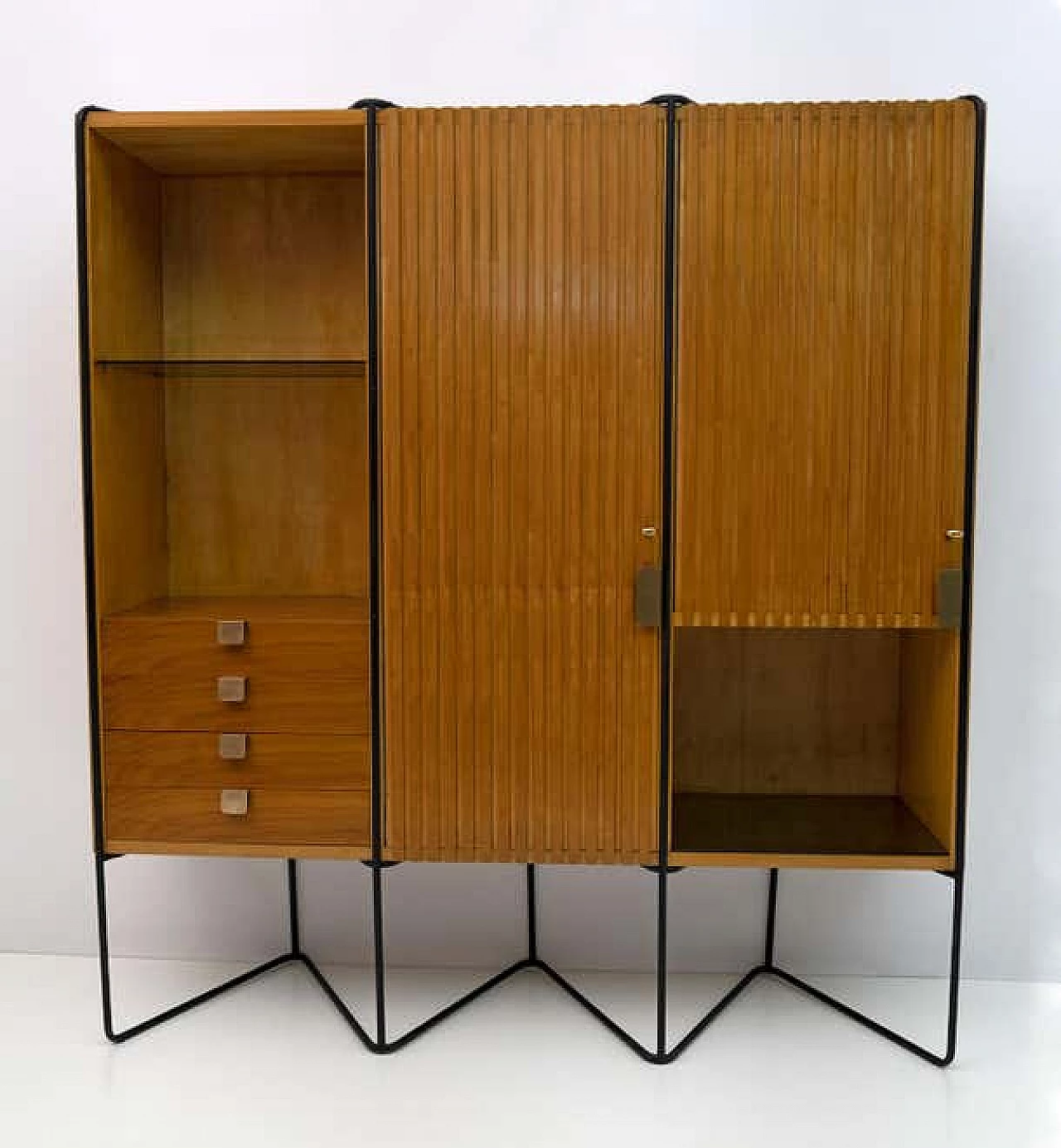 Teak wardrobe by Taichiro Nakai for Consorzio La Permanente Mobili, 1950s 3