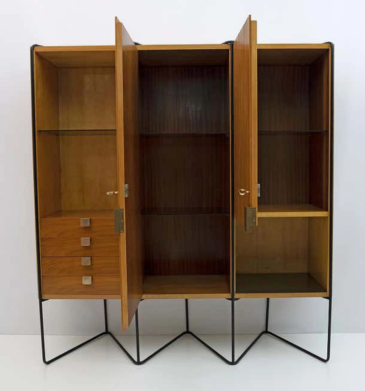 Teak wardrobe by Taichiro Nakai for Consorzio La Permanente Mobili, 1950s 9