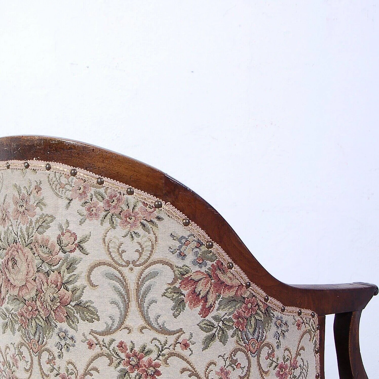 Walnut armchair in Charles X style, mid-19th century 7