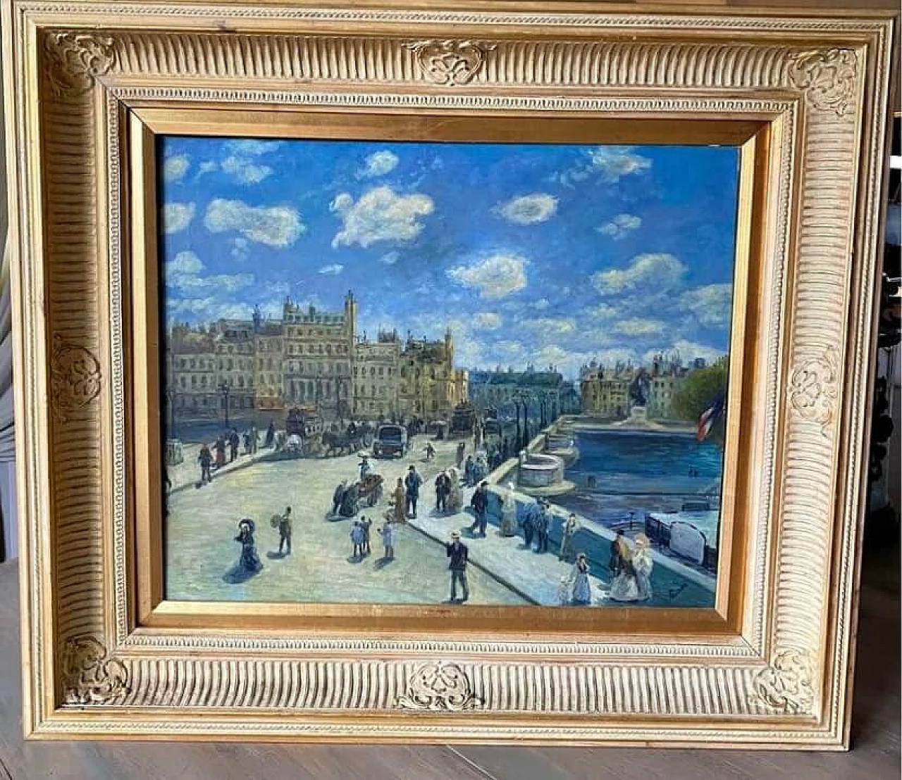 View of Paris, painting, reproduction of Le Pont-Neuf by Pierre-Auguste Renoir 4