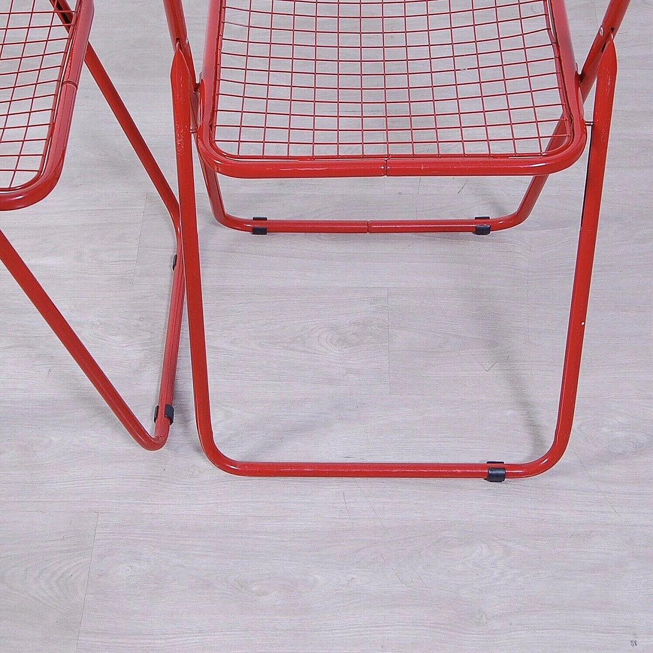 Pair of Ted Net folding chairs by Niels Gammelgaard for Ikea, 1978 11