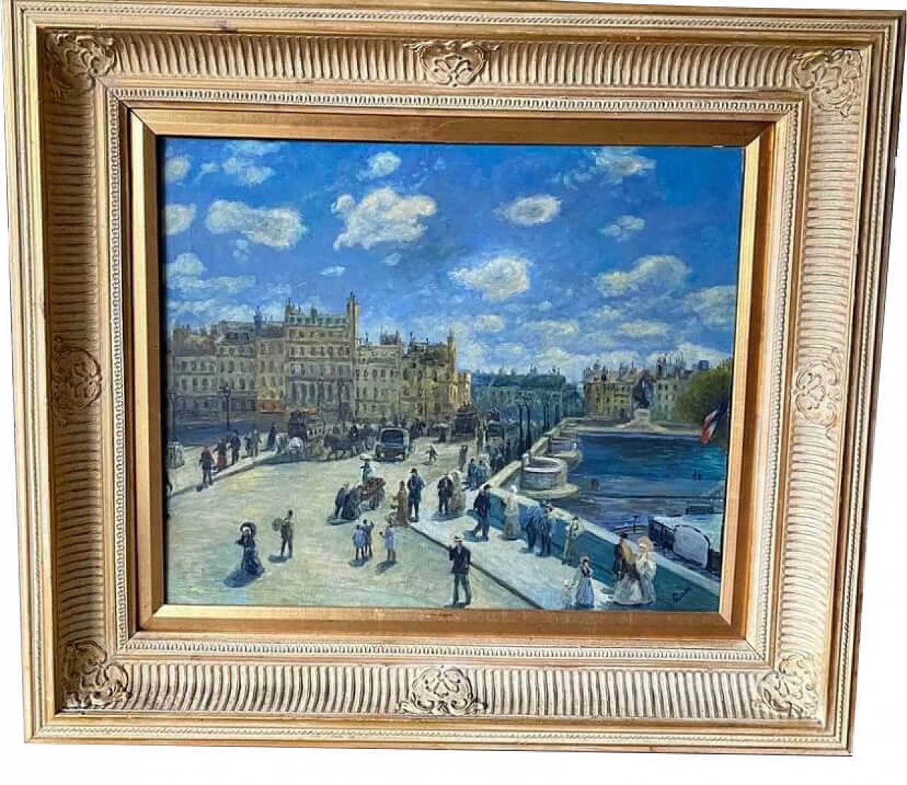 View of Paris, painting, reproduction of Le Pont-Neuf by Pierre-Auguste Renoir 5