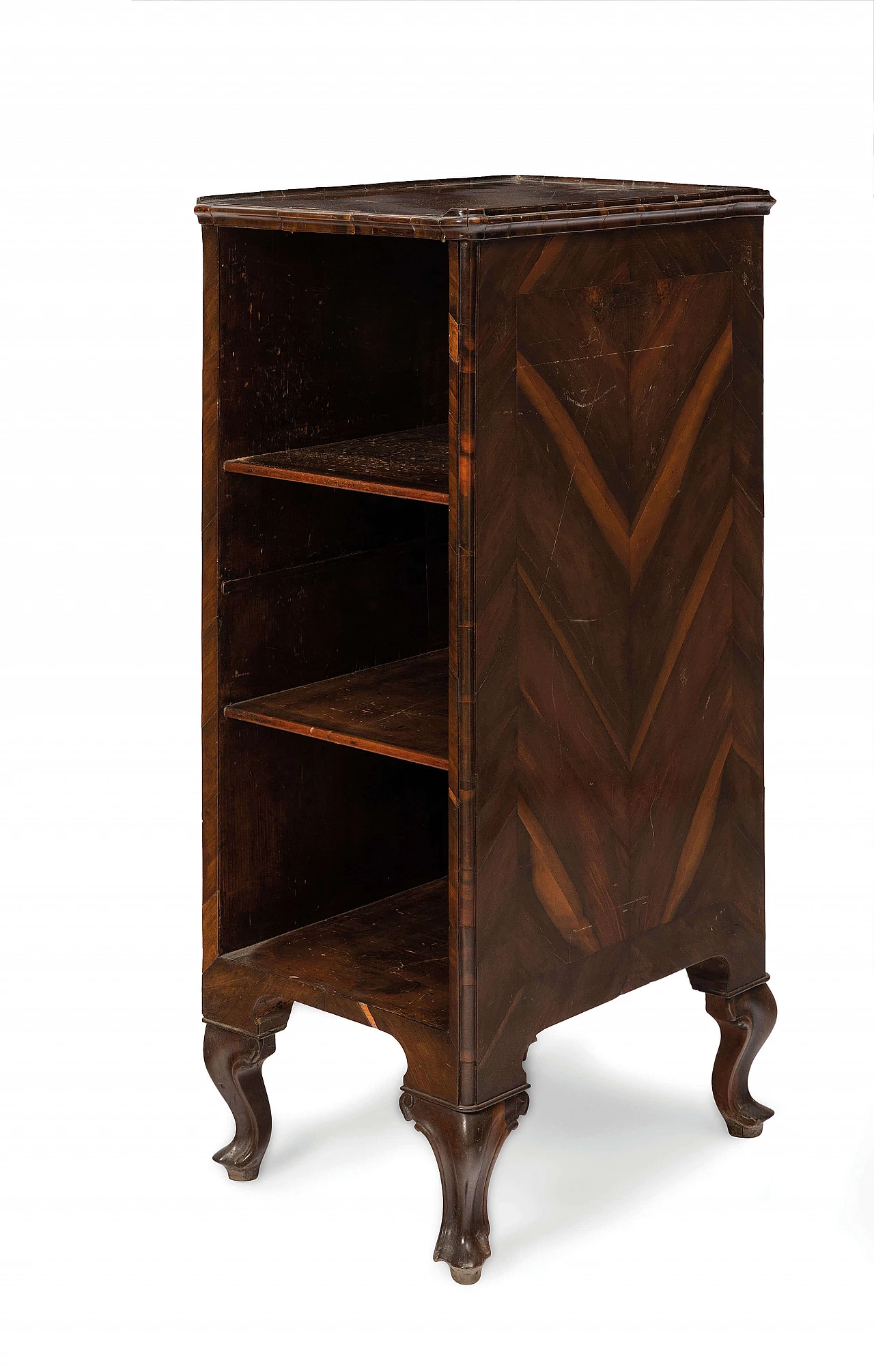 Louis XV walnut paneled document holder cabinet, first half of the 18th century 1