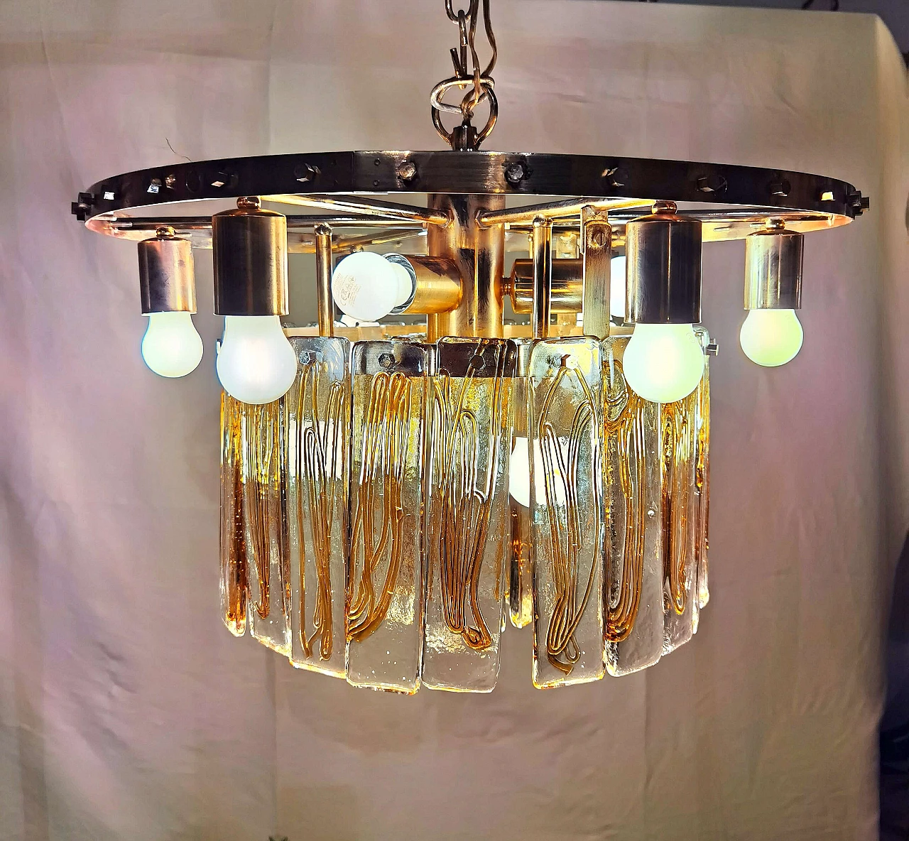 Murano glass chandelier by La Murrina, 1970s 9