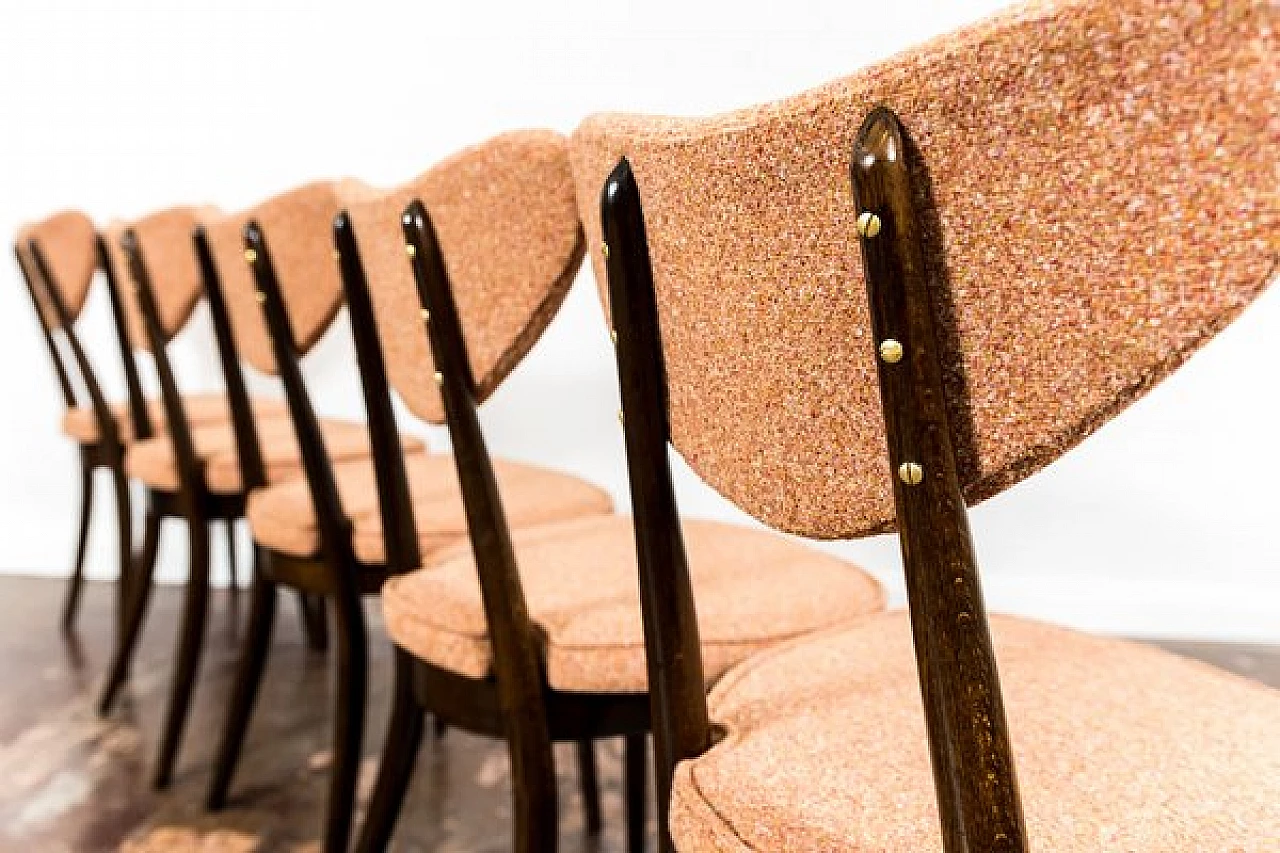 5 Dining chairs 124 by Helena & Jerzy Kurmanowicz, 1960s 8