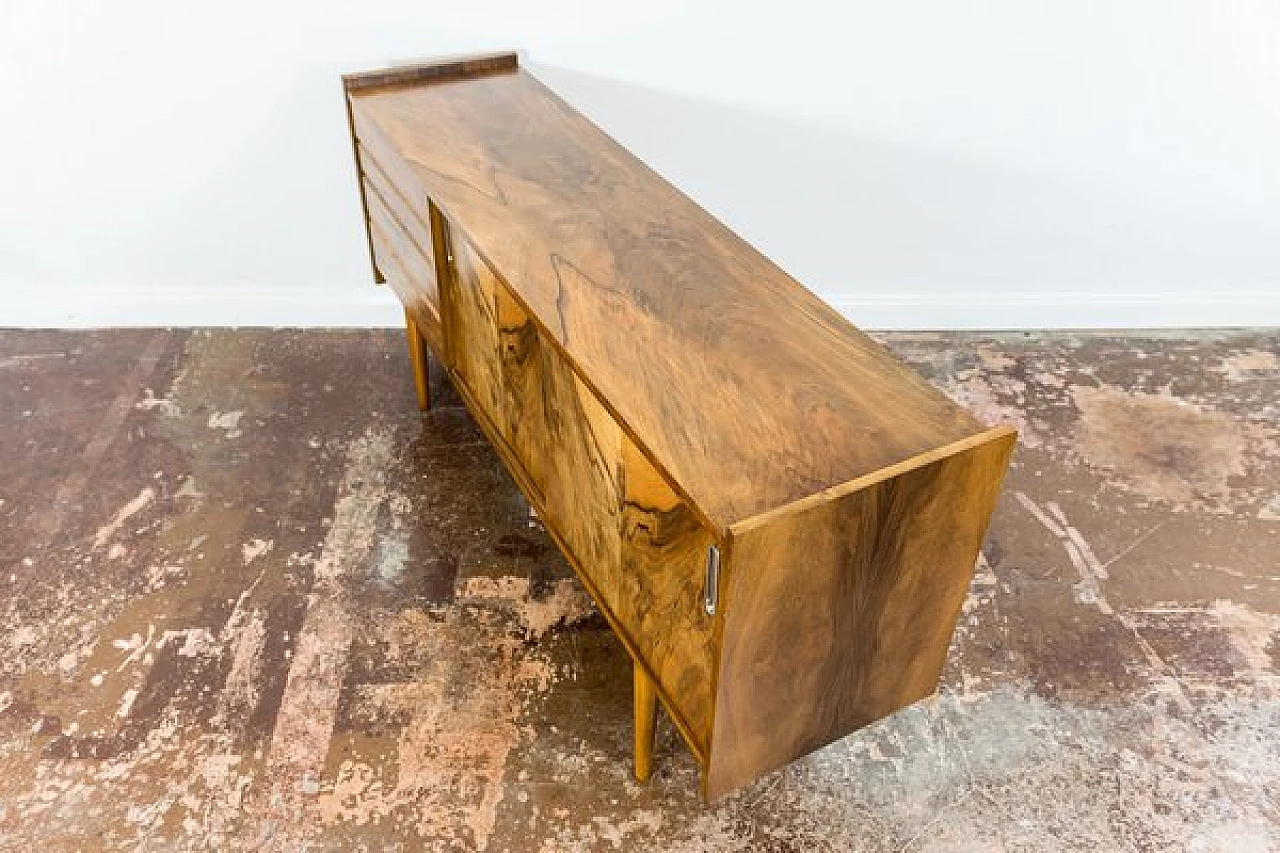 Polish walnut sideboard, 1960s 10