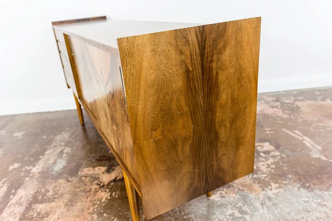 Polish walnut sideboard, 1960s 11