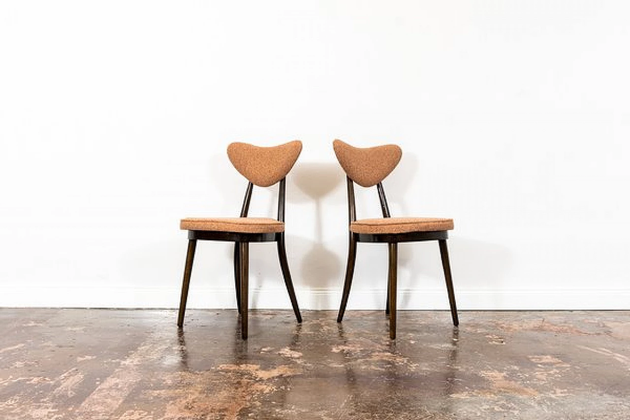 5 Dining chairs 124 by Helena & Jerzy Kurmanowicz, 1960s 13