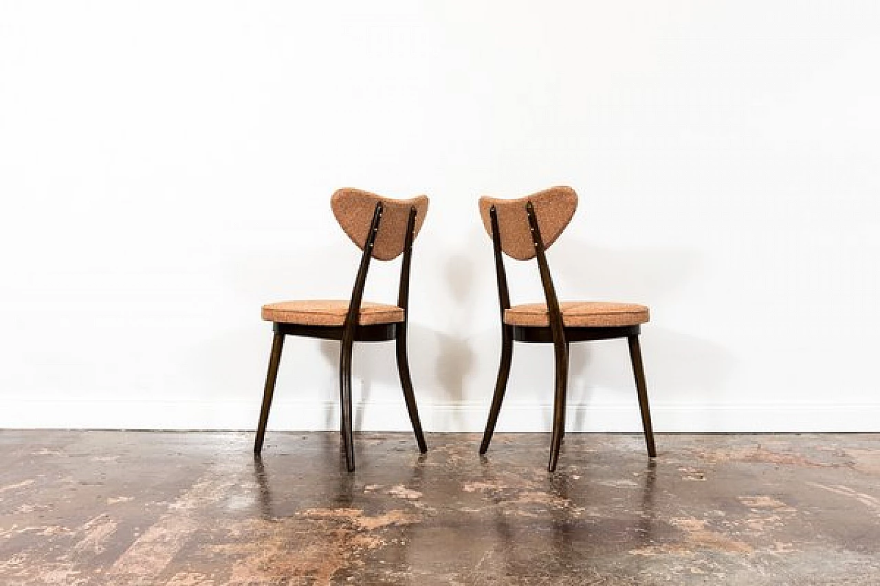 5 Dining chairs 124 by Helena & Jerzy Kurmanowicz, 1960s 15