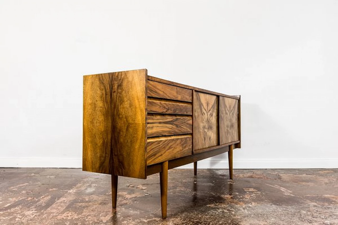 Polish walnut sideboard, 1960s 18