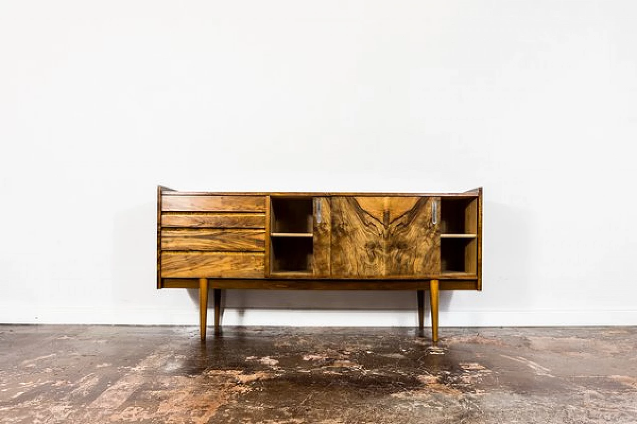 Polish walnut sideboard, 1960s 19