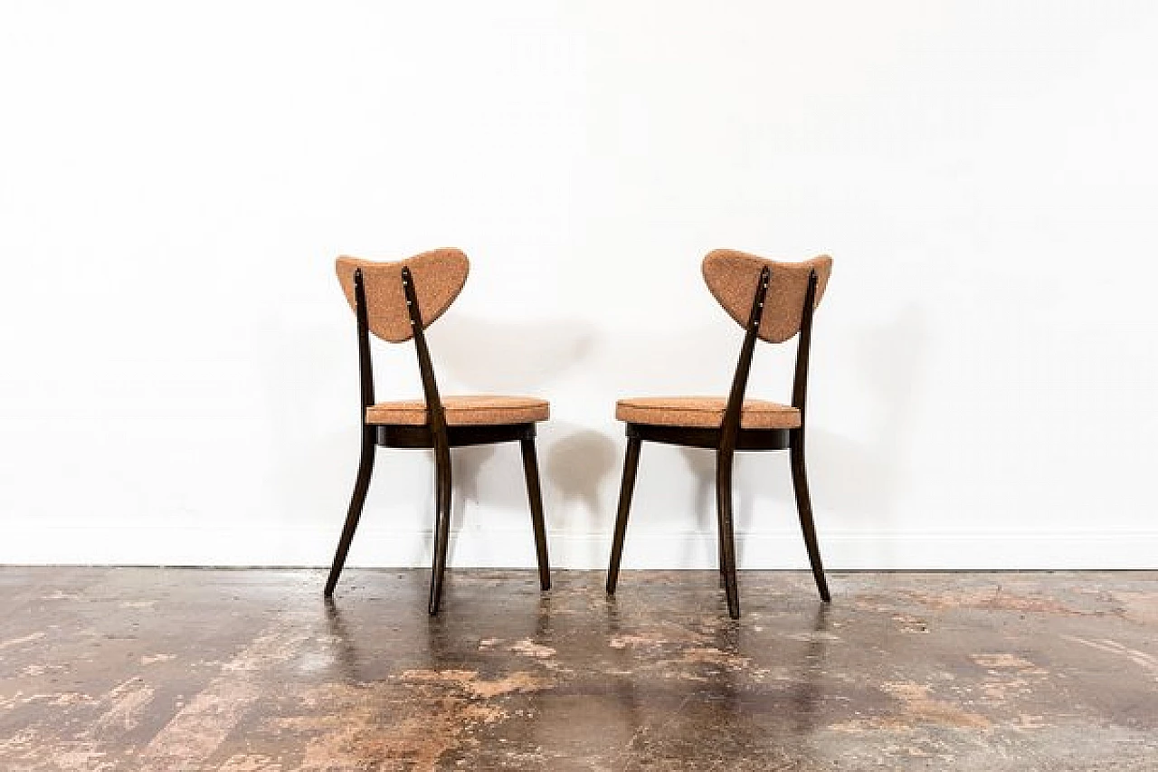 5 Dining chairs 124 by Helena & Jerzy Kurmanowicz, 1960s 18