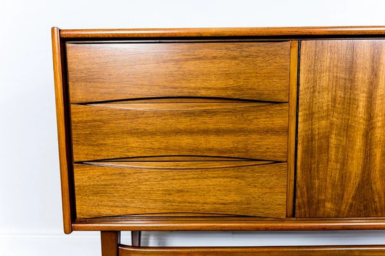 Plywood and walnut sideboard by Bydgoskie Fabryki Mebli, 1960s 8