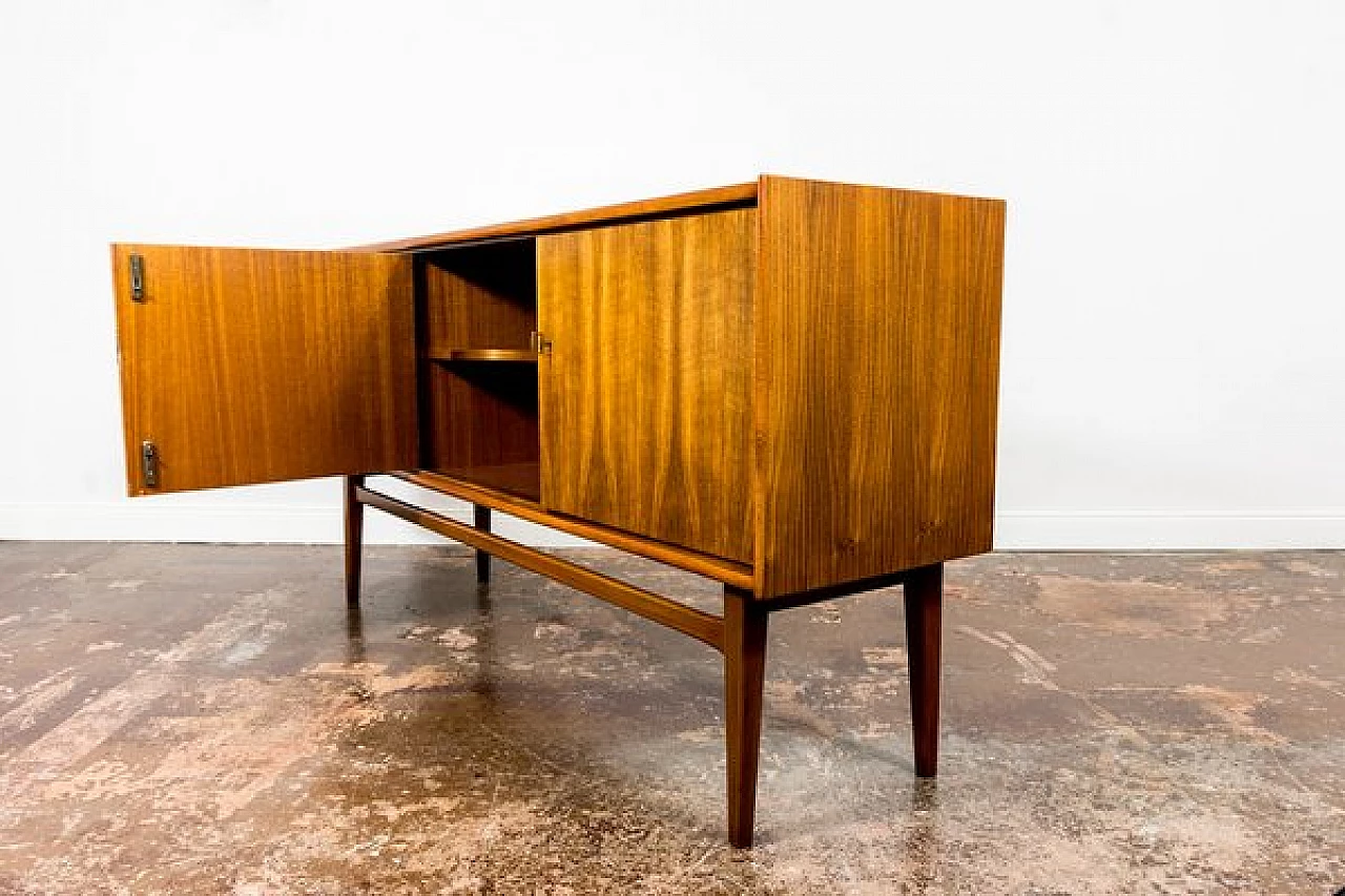 Plywood and walnut sideboard by Bydgoskie Fabryki Mebli, 1960s 16