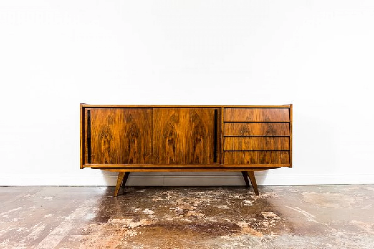 Walnut sideboard by Słupskie Fabryki Mebli, 1960s 1