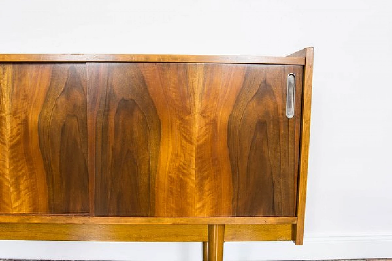 Walnut and beech sideboard by Bytomskie Fabryki Mebli, 1960s 8