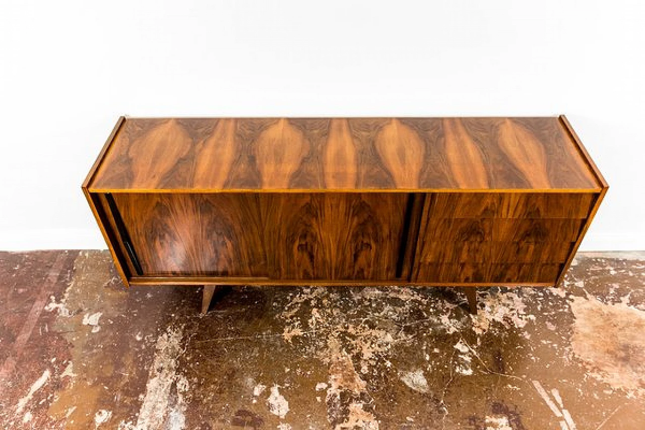 Walnut sideboard by Słupskie Fabryki Mebli, 1960s 7