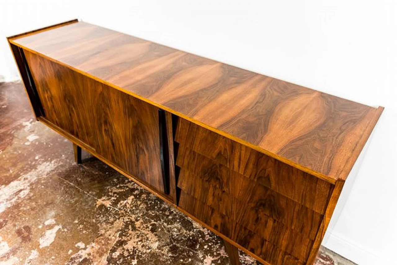 Walnut sideboard by Słupskie Fabryki Mebli, 1960s 9