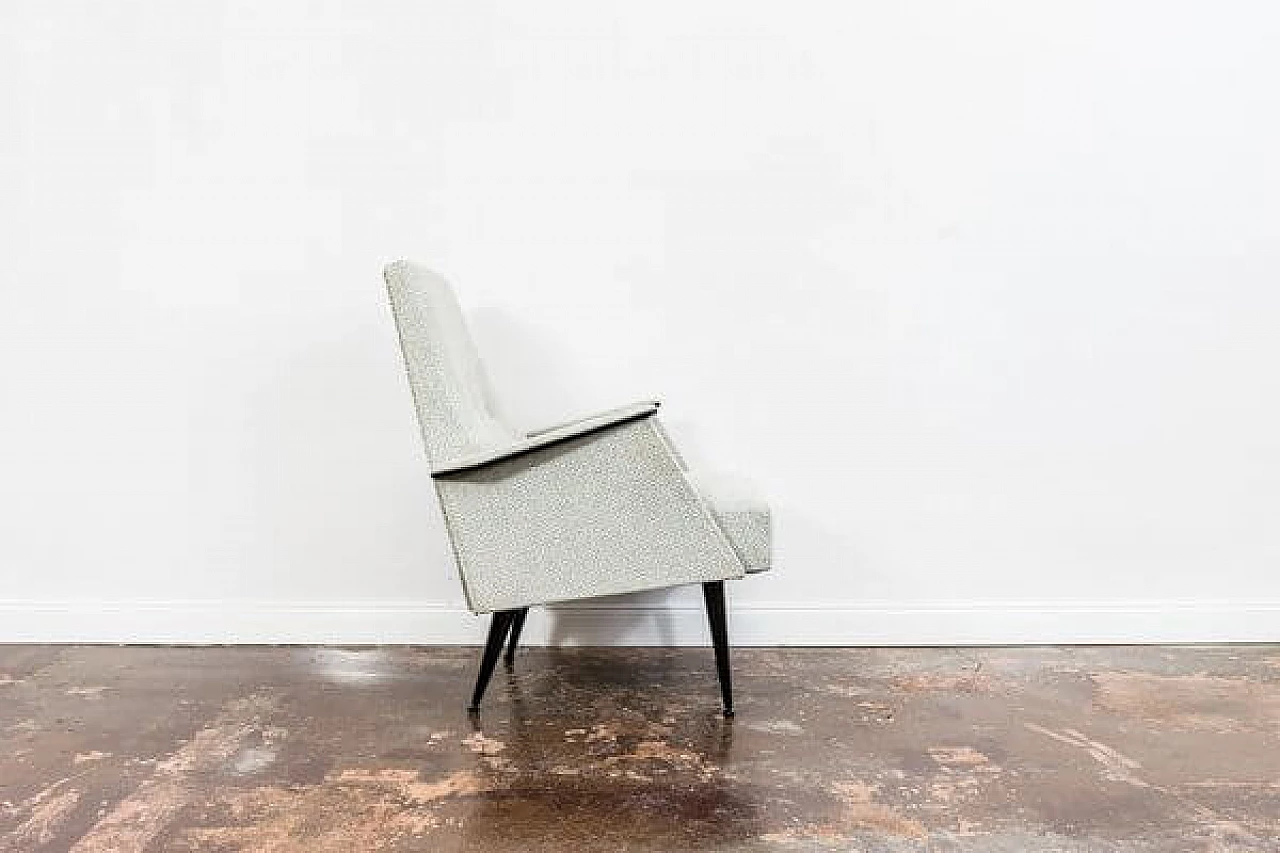 Hungarian wood and fabric armchair, 1960s 20