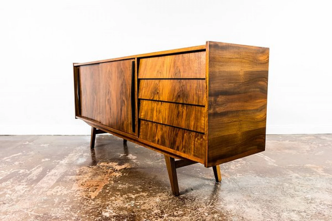 Walnut sideboard by Słupskie Fabryki Mebli, 1960s 16