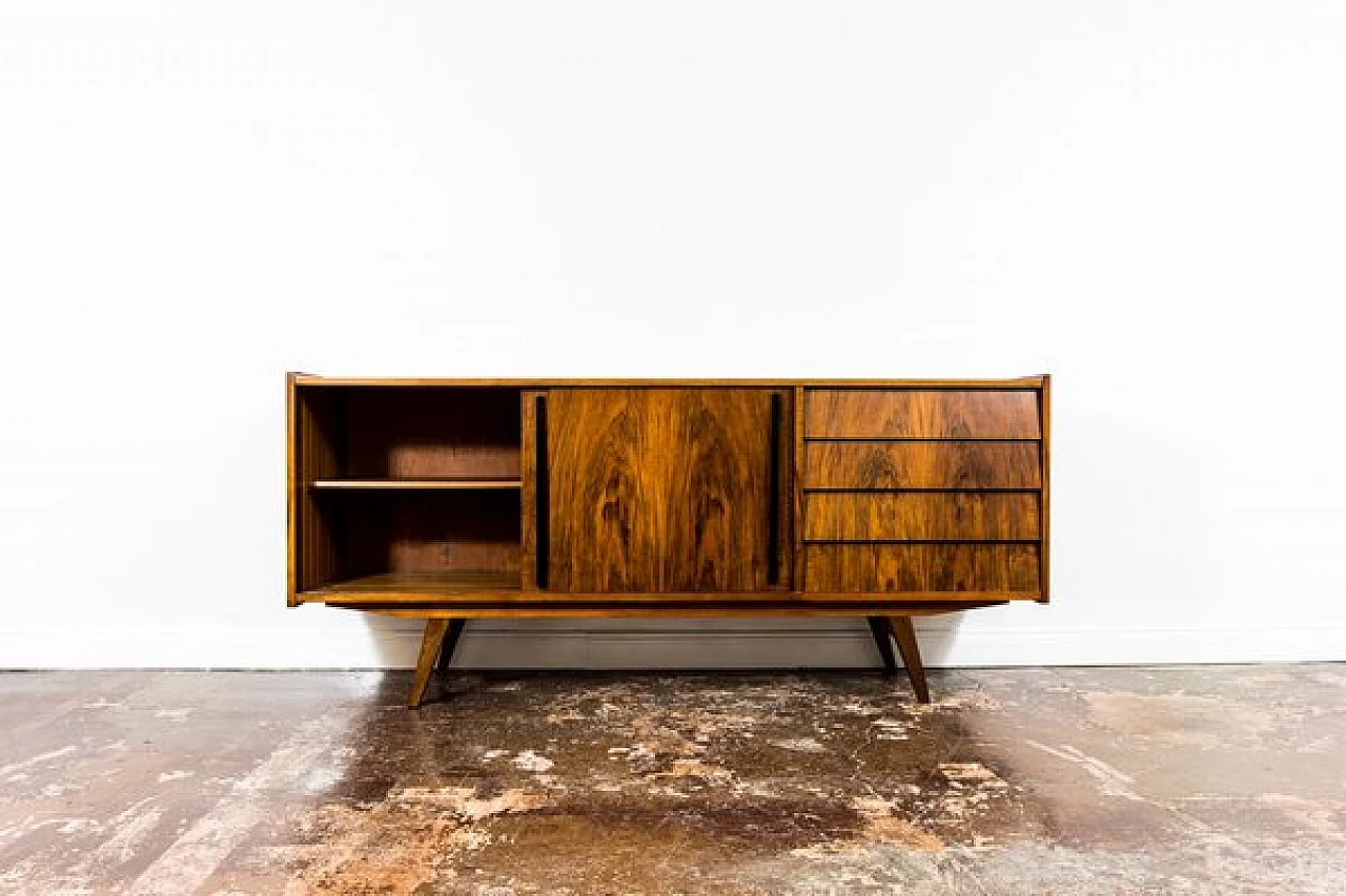 Walnut sideboard by Słupskie Fabryki Mebli, 1960s 21