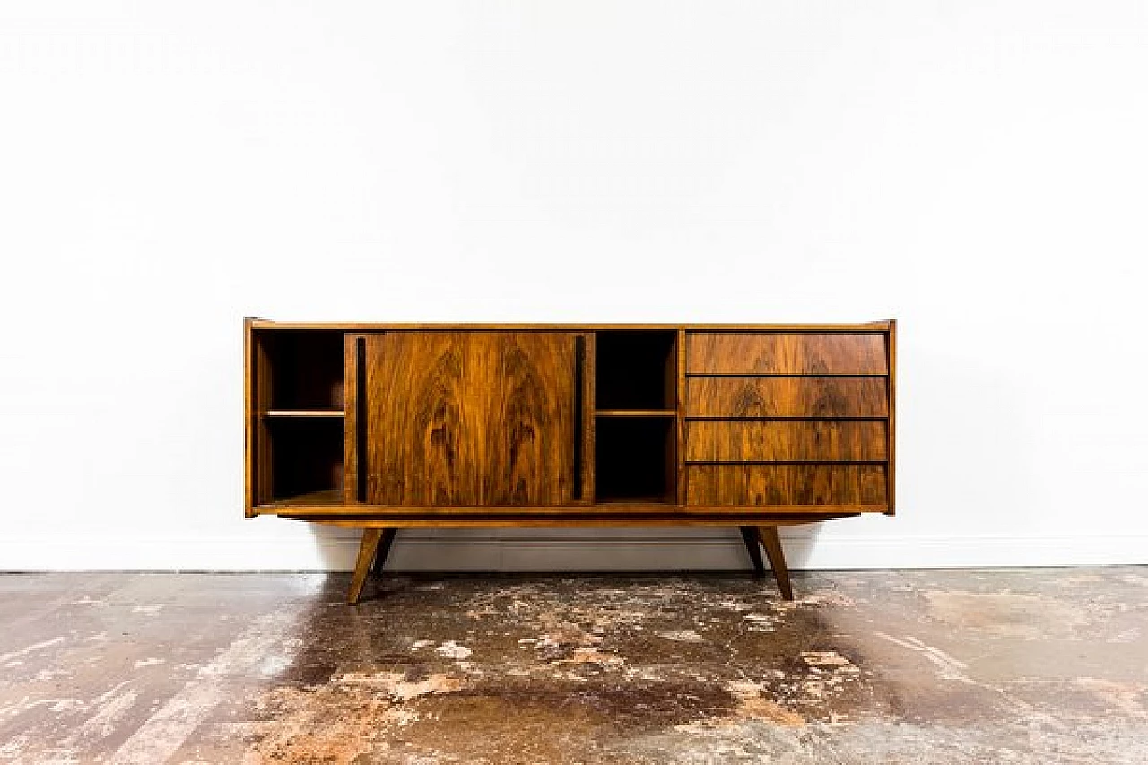 Walnut sideboard by Słupskie Fabryki Mebli, 1960s 22