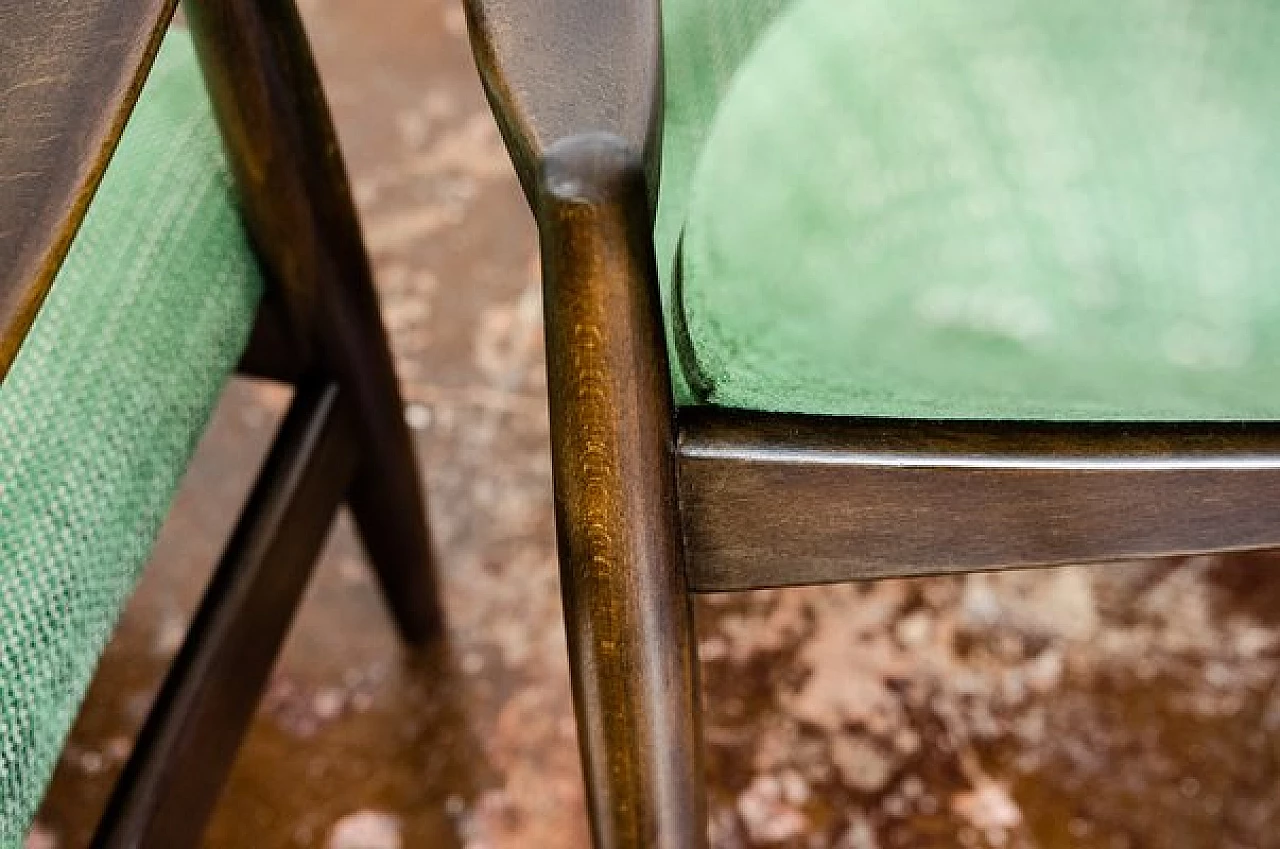 Pair of GFM-64 armchairs by Edmund Homa for Gościcińskie Fabryki Mebli, 1960s 10