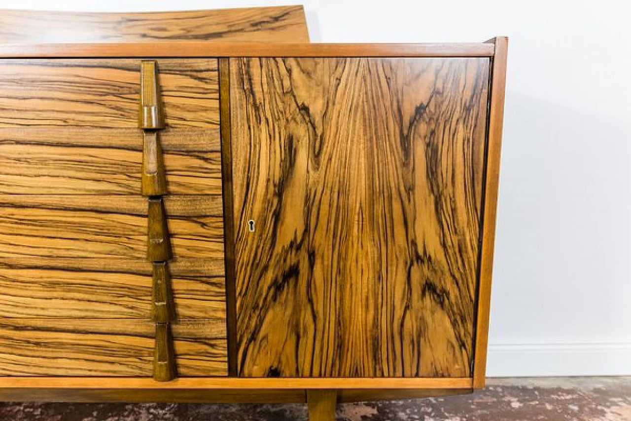 Wooden sideboard by RT Hałas for Bydgoskie Fabryki Mebli, 1960s 6