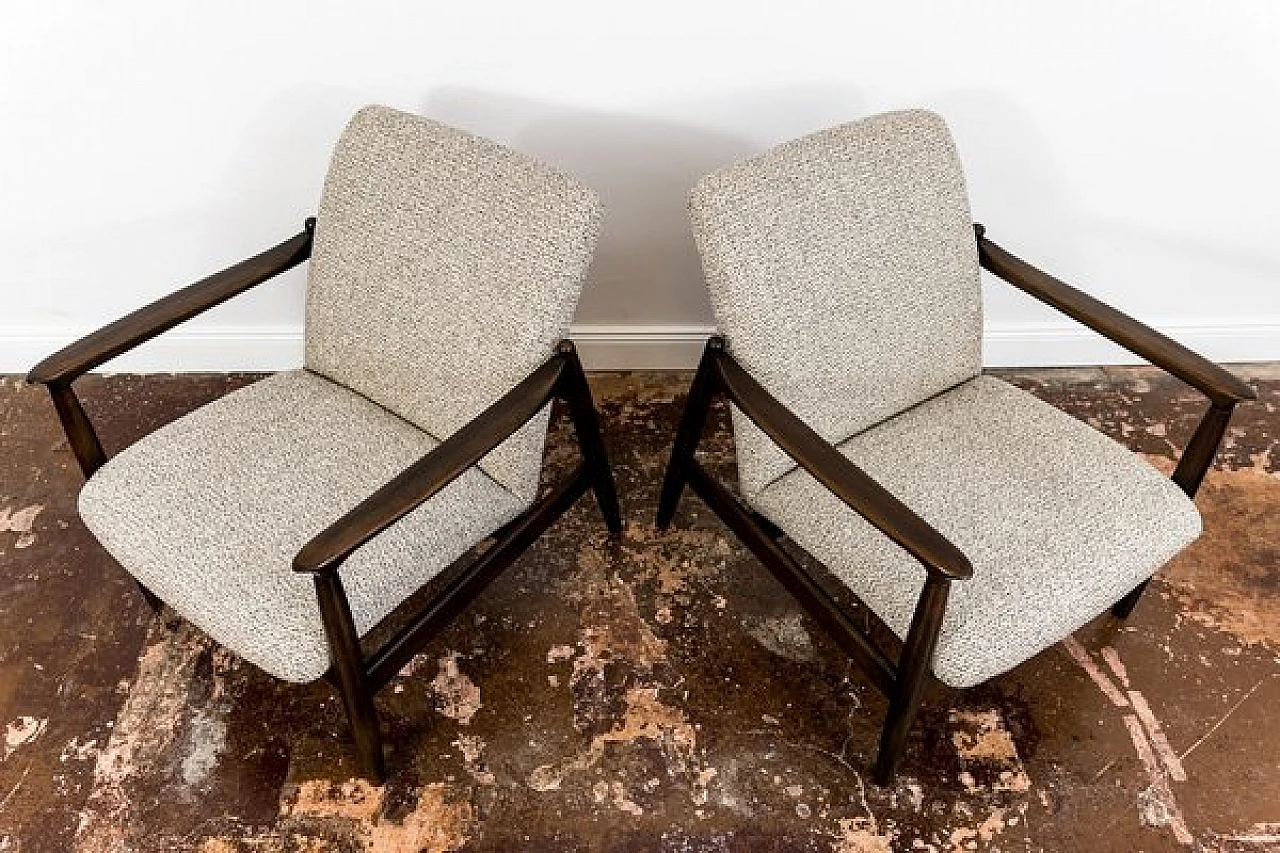 Pair of GFM-64 armchairs by Edmund Homa for GFM, 1960s 13