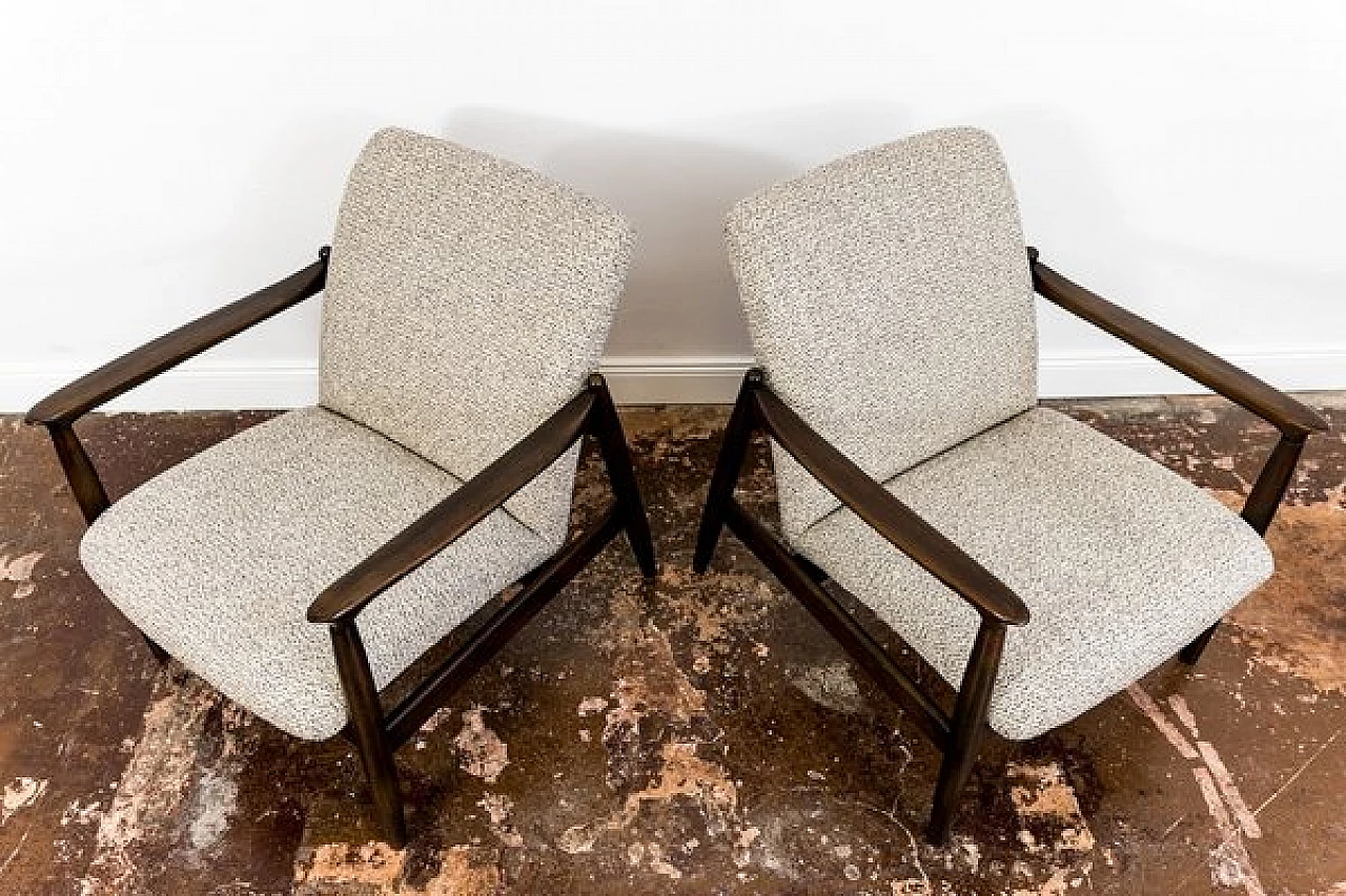 Pair of GFM-64 armchairs by Edmund Homa for GFM, 1960s 14