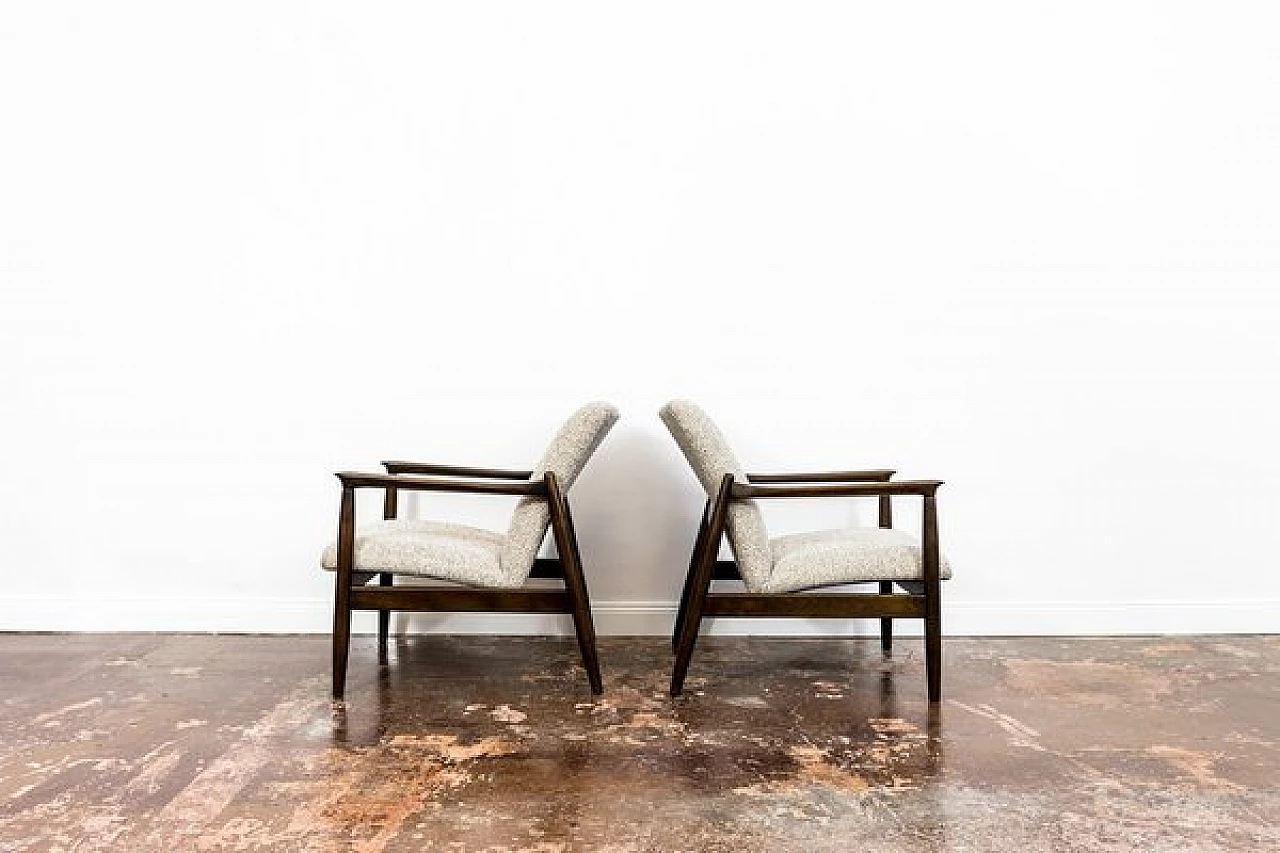 Pair of GFM-64 armchairs by Edmund Homa for GFM, 1960s 16