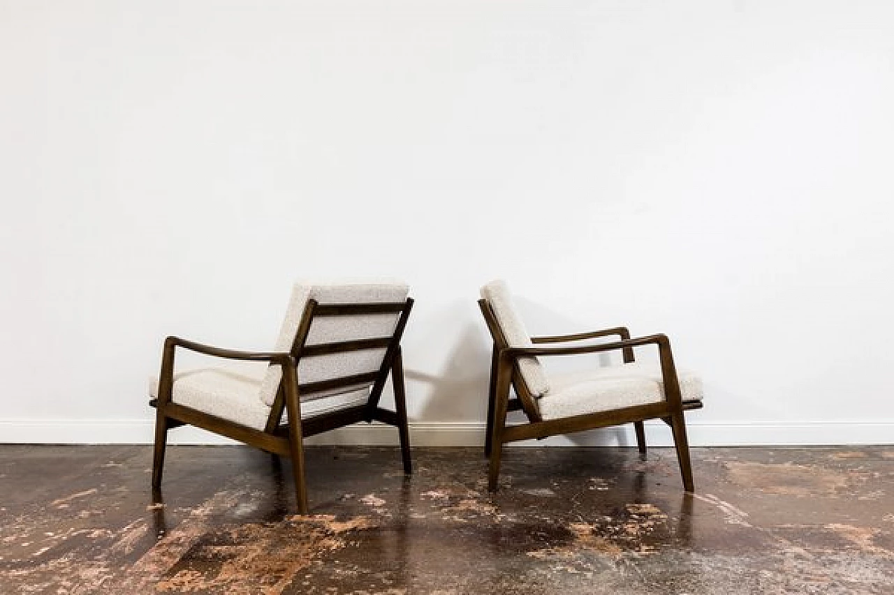 Pair of Scandinavian armchairs and sofa, 1960s 21