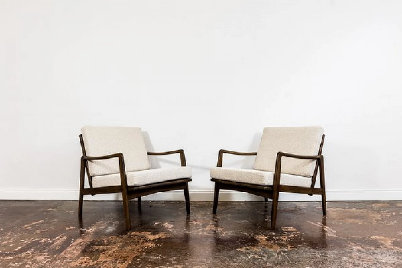 Pair of Scandinavian armchairs and sofa, 1960s 27