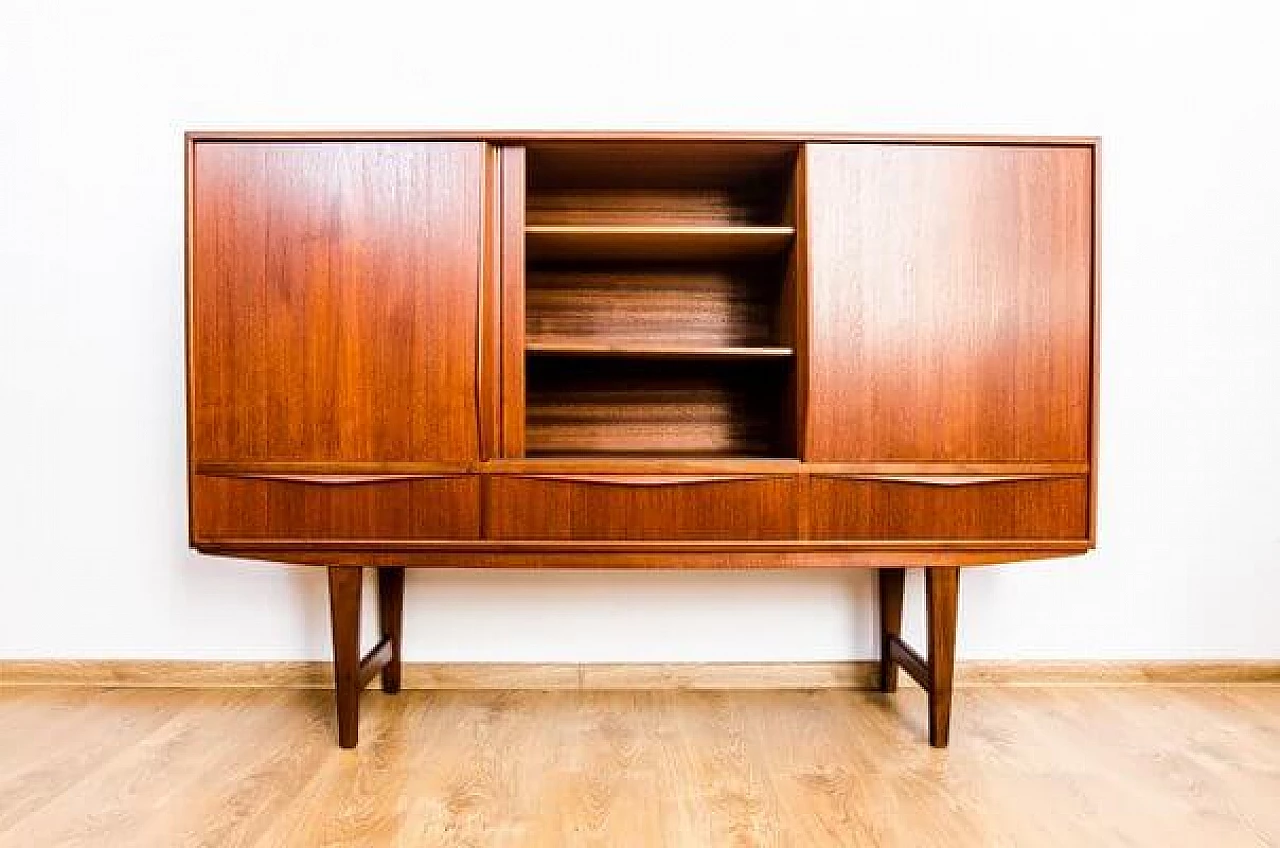 Danish teak sideboard by EW Bach for Sejling Skabe, 1950s 3