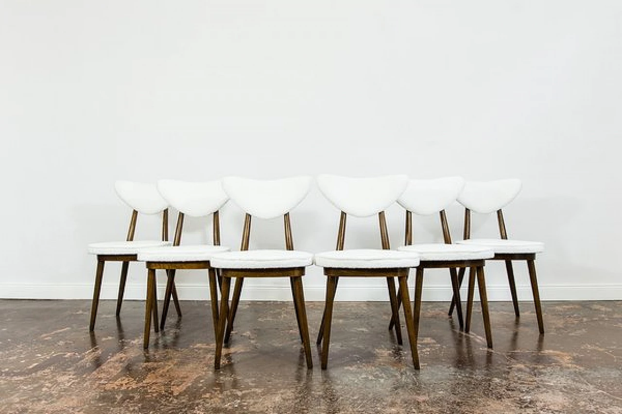 6 Chairs 124 by Helena and Jerzy Kurmanowicz, 1960s 1