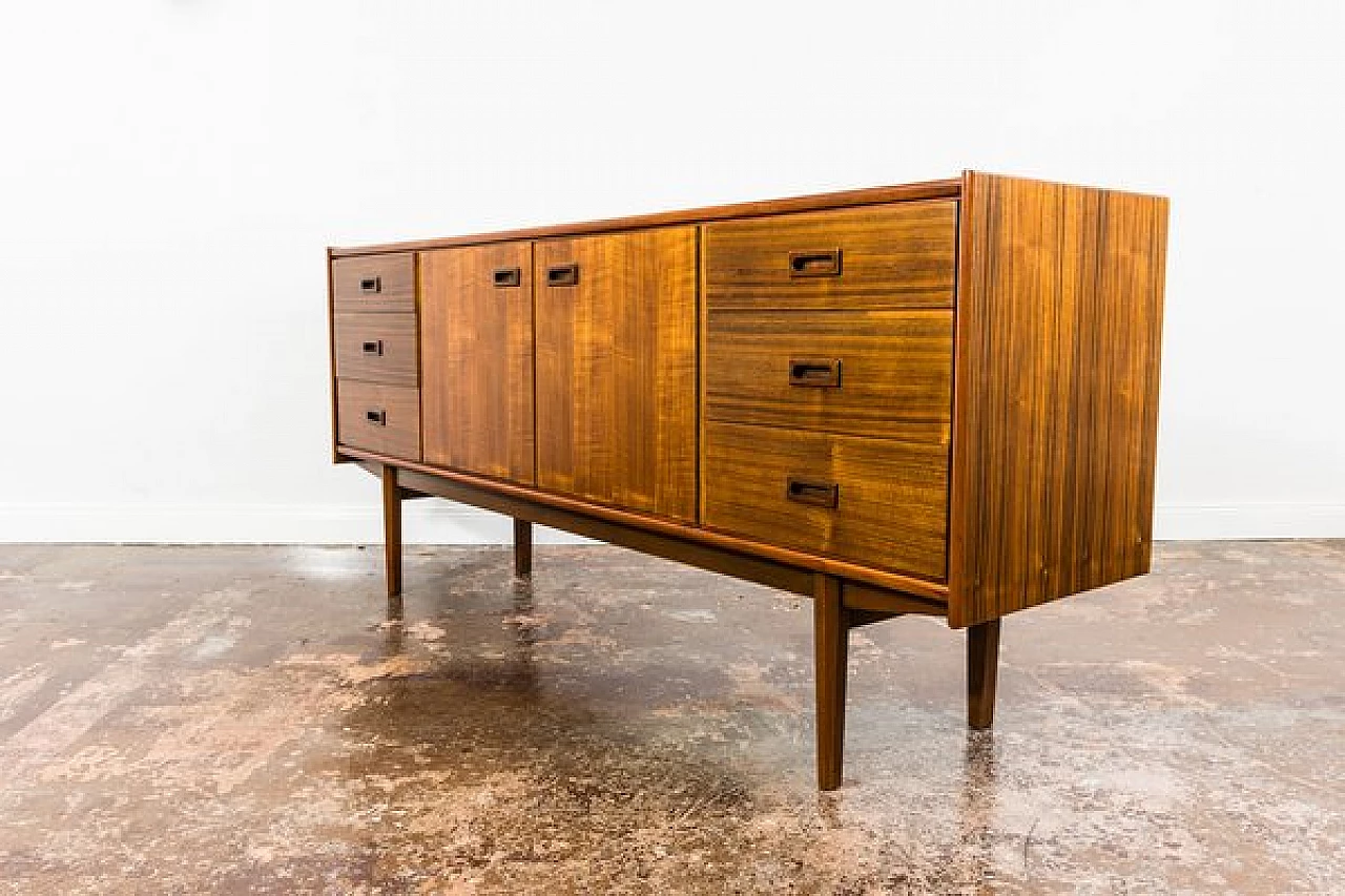 Wooden sideboard by Bydgoskie Fabryki Mebli, 1960s 12