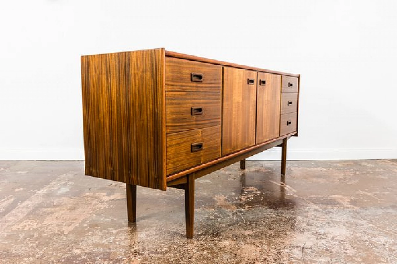 Wooden sideboard by Bydgoskie Fabryki Mebli, 1960s 16