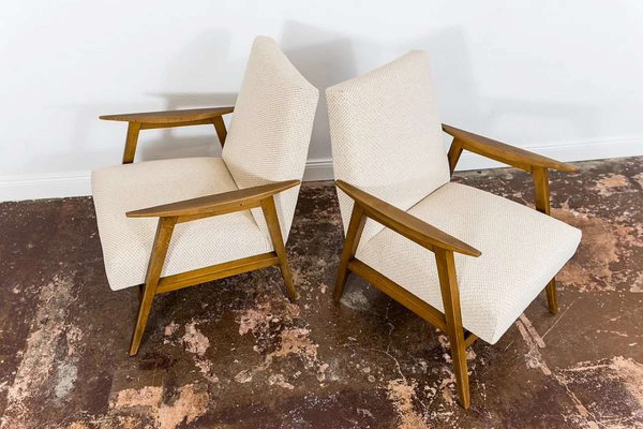 Pair of Chodzież armchairs, 1960s 2