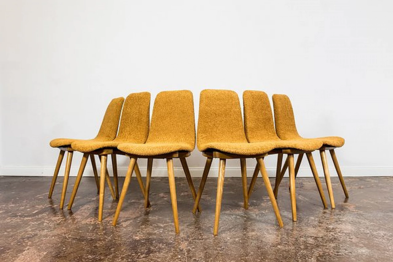 6 Chairs A 6150 by Zakłady Mebli Giętych Fameg, 1960s 1