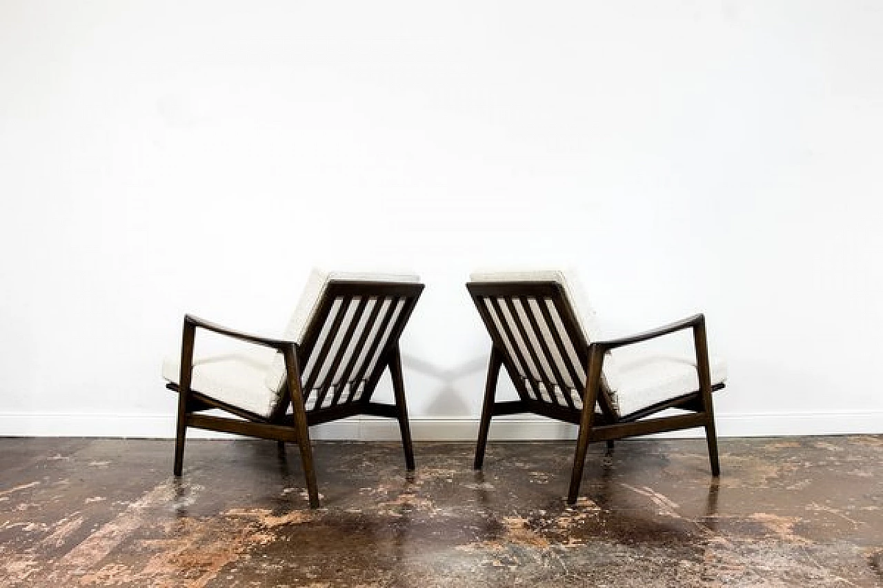 Pair of 300 130 armchairs by Swarzędzkie Fabryki Mebli, 1960s 13