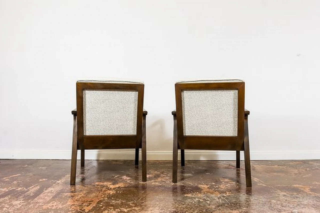 Pair of armchairs by Prudnickie Furniture Factory, 1960s 17